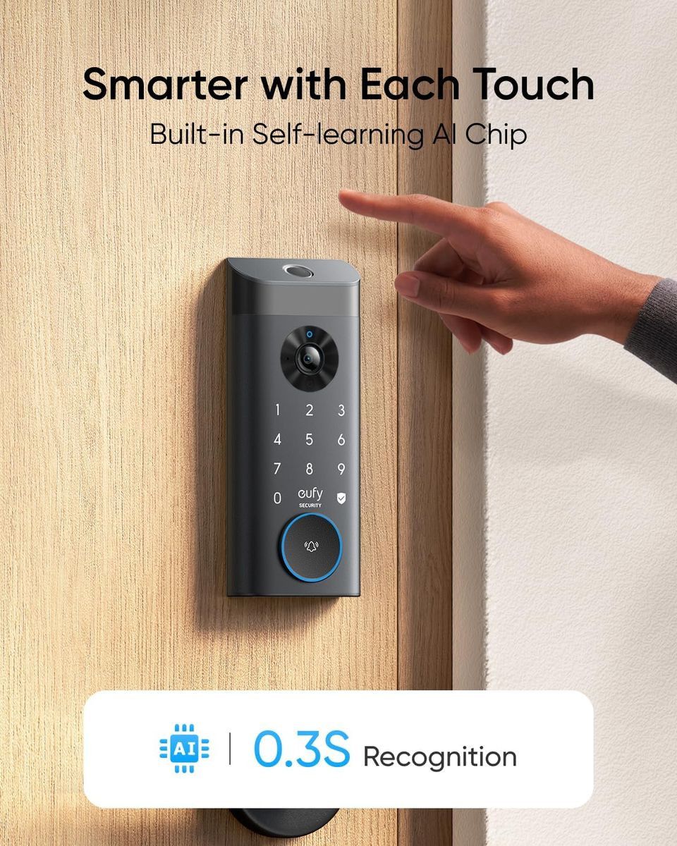 Eufy E330 Fingerprint Wi-Fi Smart Lock with Camera AEST85311Y1.