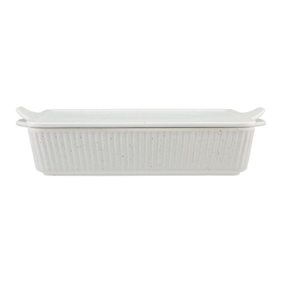 Maxwell & Williams Speckle Rectangular Baker With Tray 33x23cm Cream IA0328