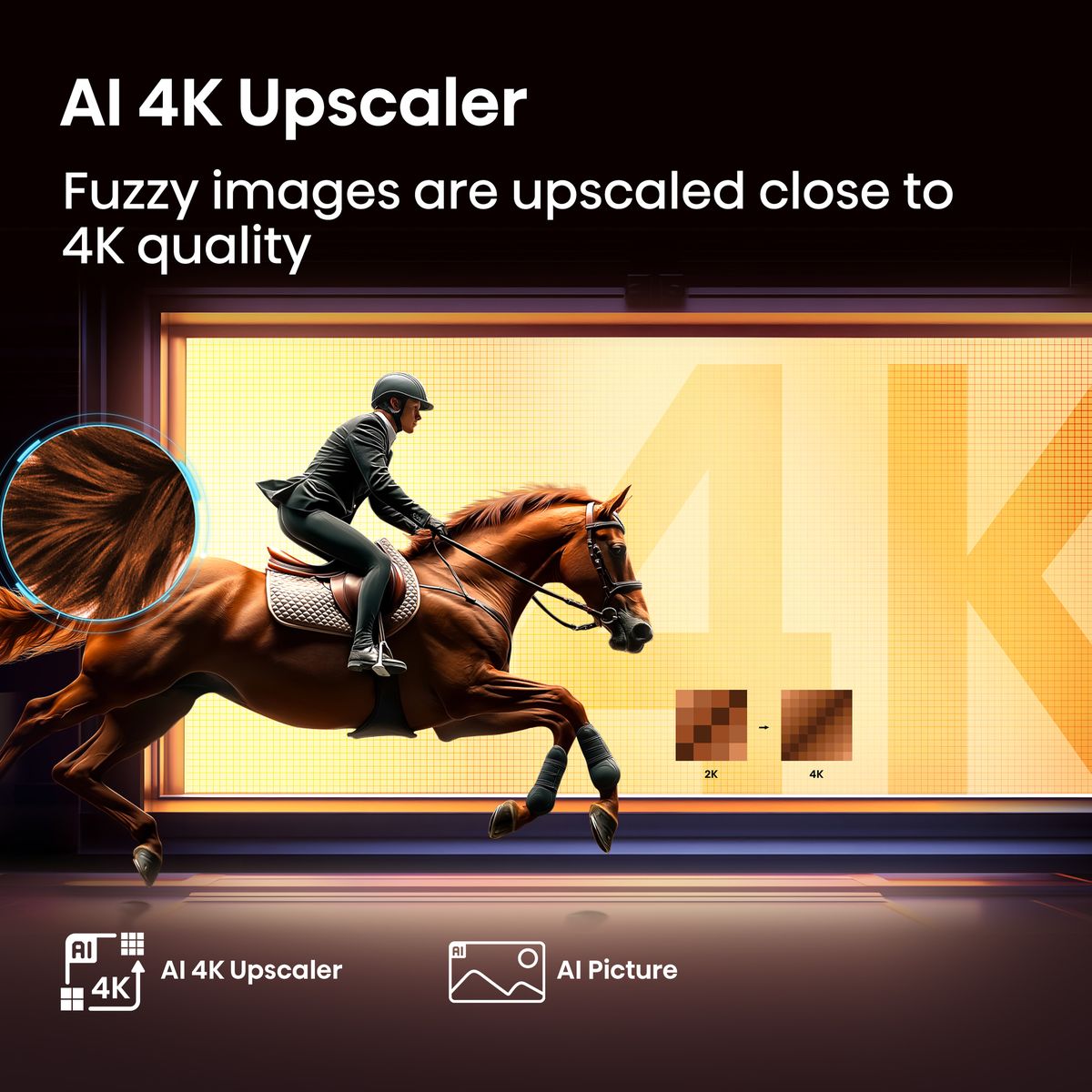 Hisense 43" E7Q QLED Smart TV with AI Upscaler, Dolby Atmos & Smooth Motion