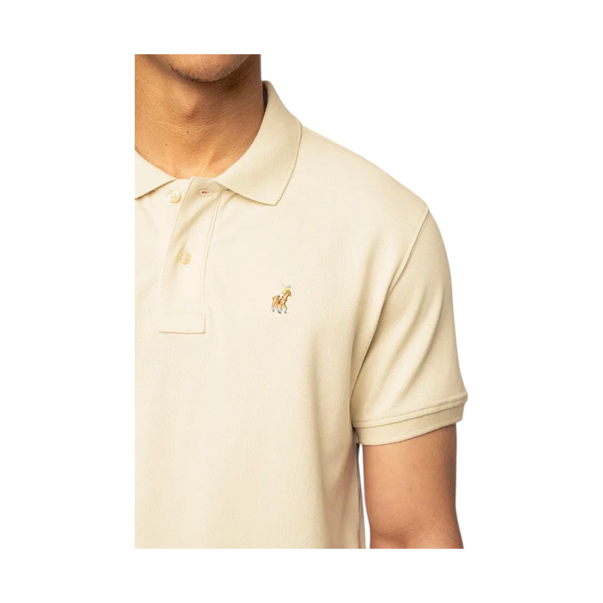 Polo Essential Short Sleeve Golfer Stone (8010375495769)