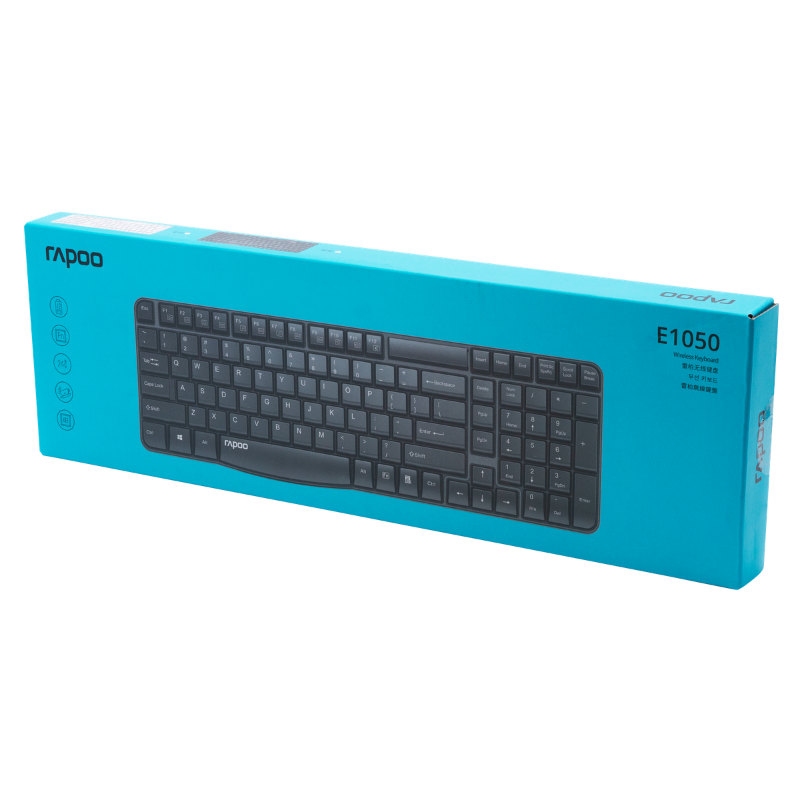Rapoo E1050 Wireless Keyboard - Black.