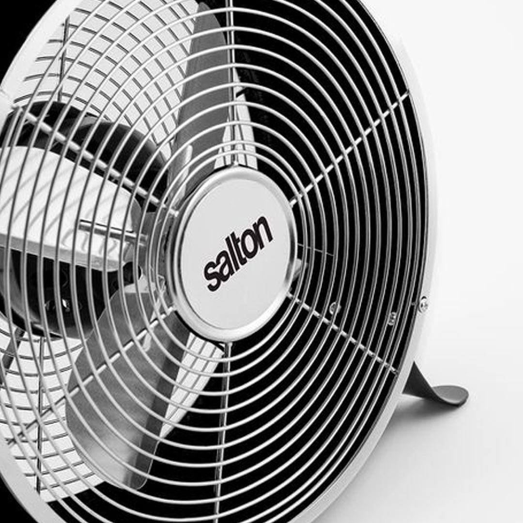 Salton DESK FAN Salton 20cm 25w Silver Retro Desk Fan SCF25 (7738846871641)