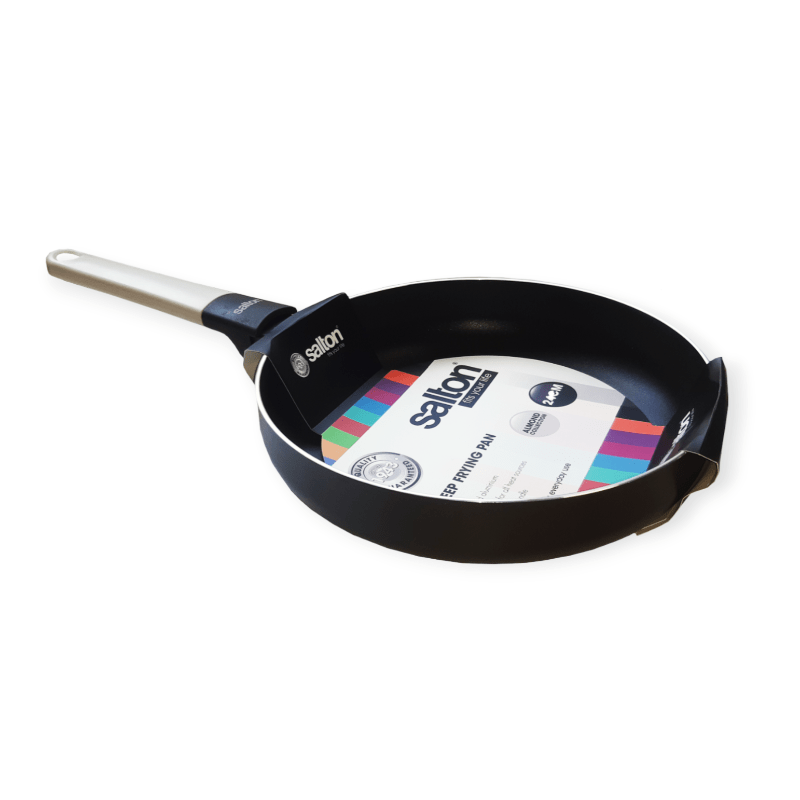 Salton FRYING PAN Salton Deep Fryipan Non-Stick 24cm Black SDFP24 (7534386348121)