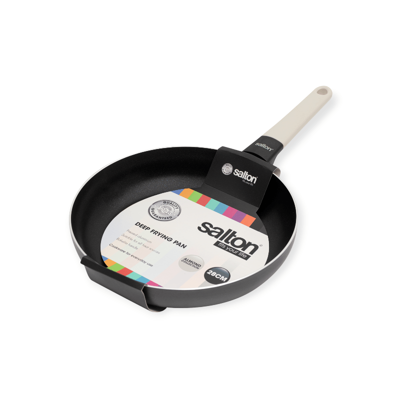 Salton FRYING PAN Salton Deep Non-stick Fryipan 28cm Black SDFP28 (7534390444121)