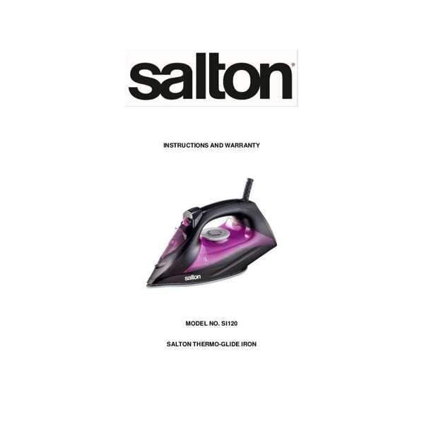 SALTON IRON Salton Thermo-Glide Iron 1800W SI120