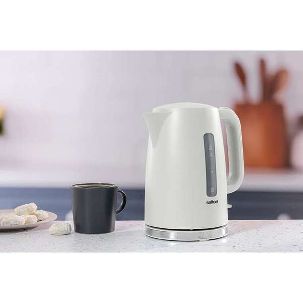 salton KETTLE Salton Harmony Oatmeal 1.7L Kettle White SHK01