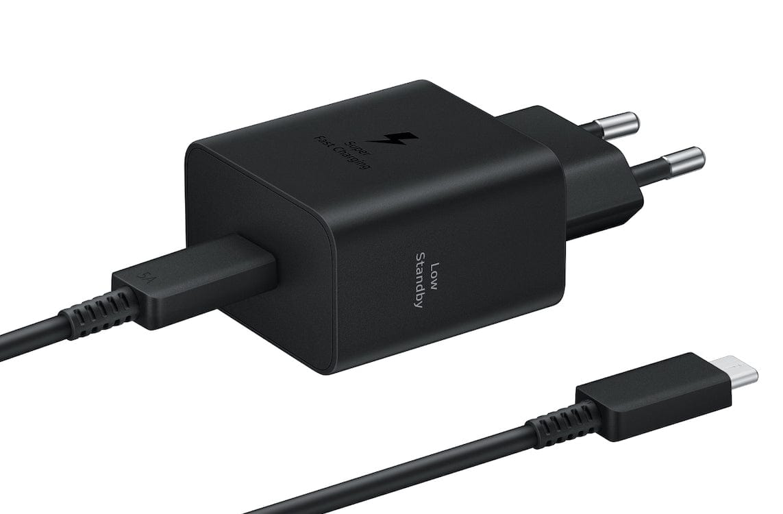 Samsung Charger Samsung Original 45W PD Wall Charger With 5A USB-C To USB-C Cable - Black (6981723160665)