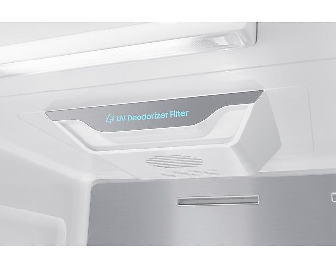 Samsung Fridge Samsung Bespoke AI Side by Side 21.5” Family Hub Screen Plumbed Black 594L RS90F64A2FFA