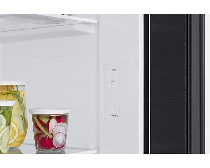 Samsung Side by side fridge Samsung 564l Gentle Black Matt Side By Side Fridge Freezer  RS57DG4000B4FA