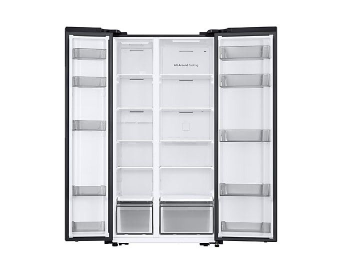 Samsung Side by side fridge Samsung 564l Gentle Black Matt Side By Side Fridge Freezer  RS57DG4000B4FA