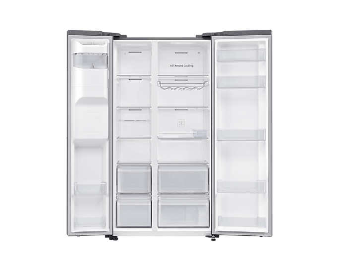 SAMSUNG Side by side fridge Samsung 617L Gentle Silver Side By Side Fridge RS65DG54R3S9FA (7759823503449)
