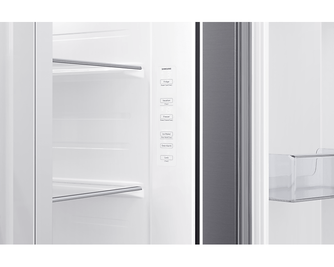 SAMSUNG Side by side fridge Samsung 617L Gentle Silver Side By Side Fridge RS65DG54R3S9FA (7759823503449)