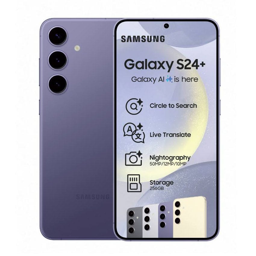 Samsung Smart Phones COBALT VIOLET Samsung Galaxy S24 Plus 5G 256GB Dual Sim (7665551671385)