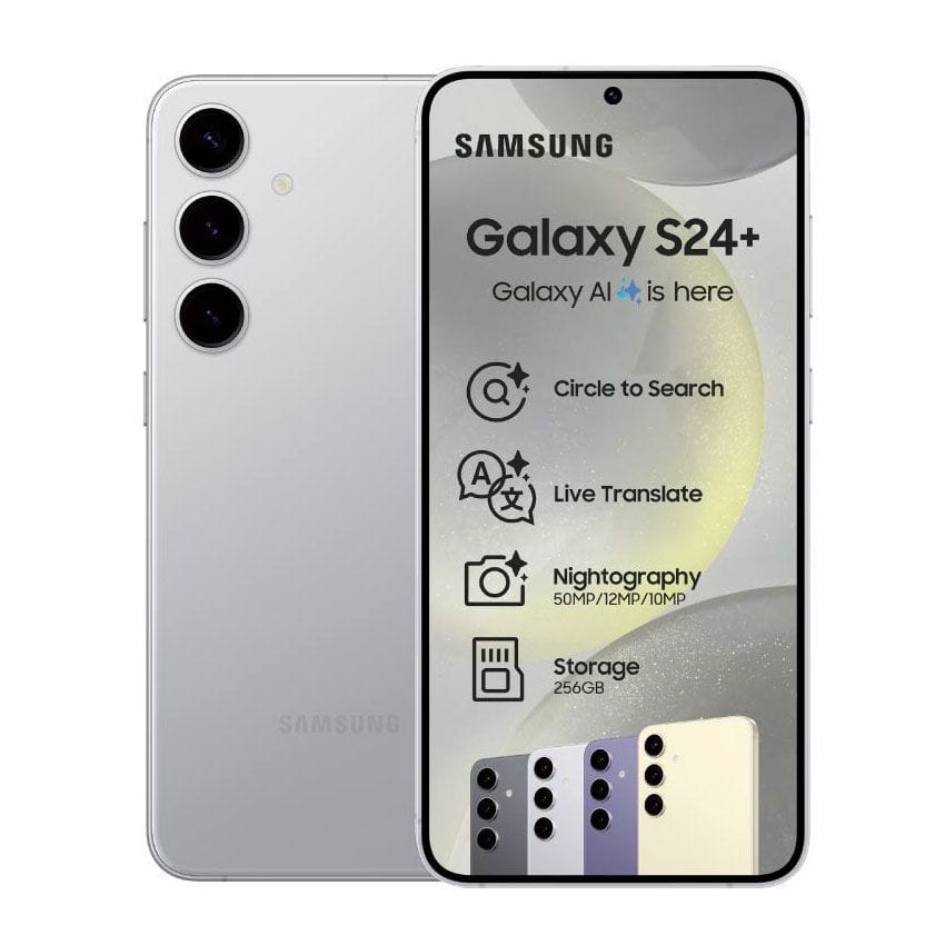 Samsung Smart Phones MARBLE GRAY Samsung Galaxy S24 Plus 5G 256GB Dual Sim (7665551671385)