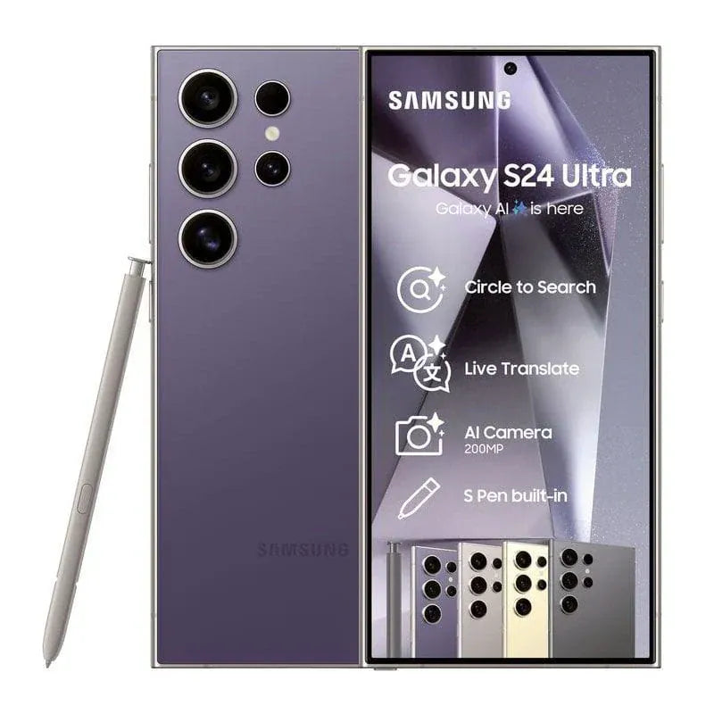 samsung Smart Phones Purple Samsung Galaxy S24 Ultra 5G 256GB Dual Sim