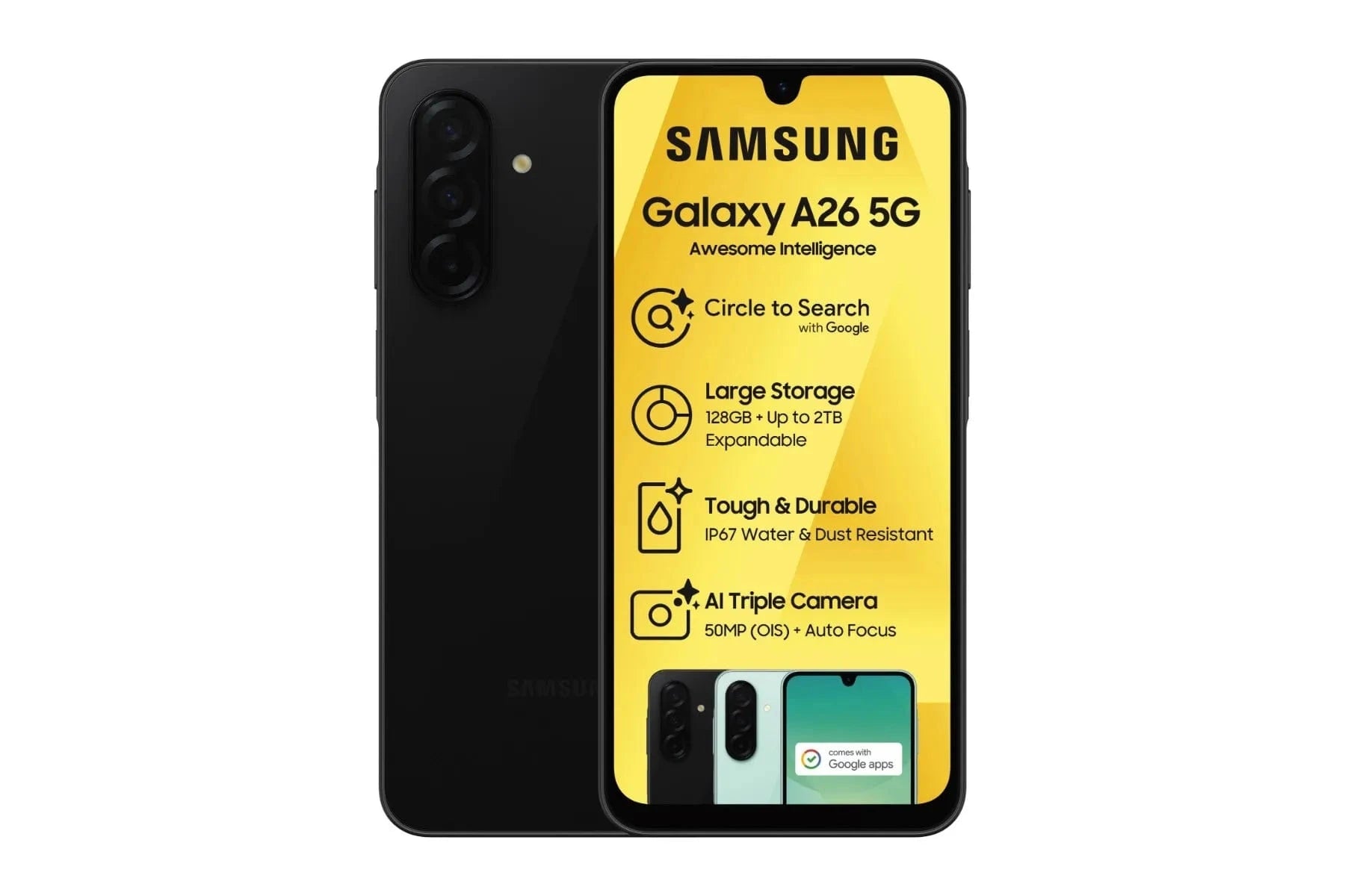 Samsung Smart Phones Samsung Galaxy A26 5G 128GB - Black