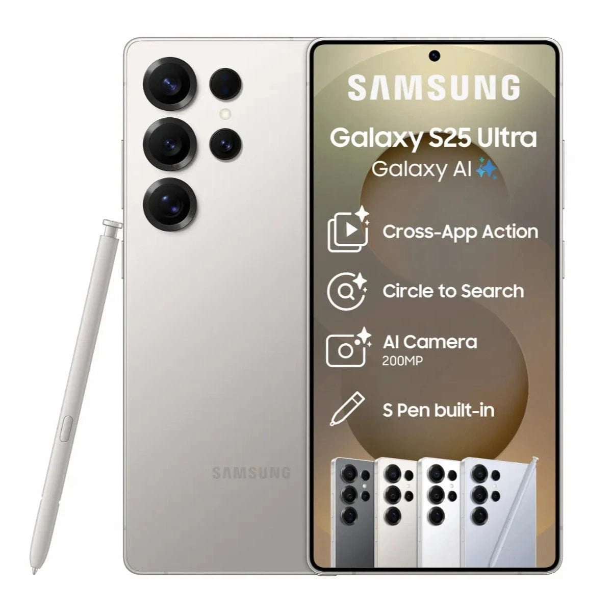 Samsung Smart Phones Samsung Galaxy S25 Ultra 256GB - Titanium Grey