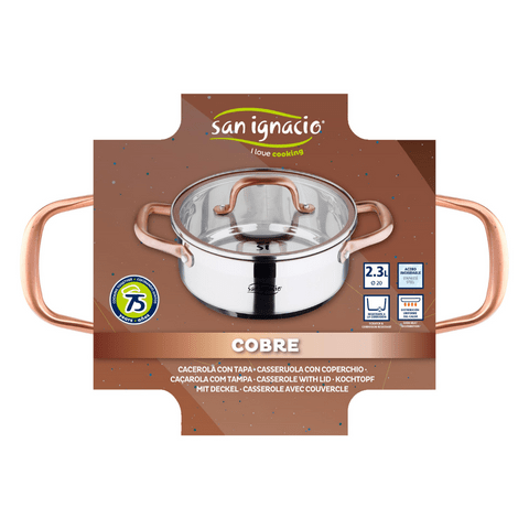 San Ignacio FRYING PAN San Ignacio Cobre 20cm Casserole With Lid SG-8131 (7750694895705)