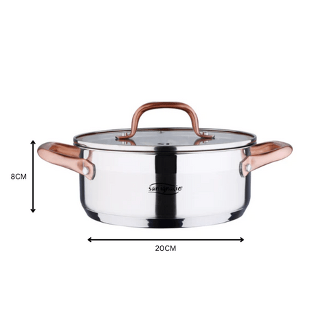 San Ignacio FRYING PAN San Ignacio Cobre 20cm Casserole With Lid SG-8131 (7750694895705)