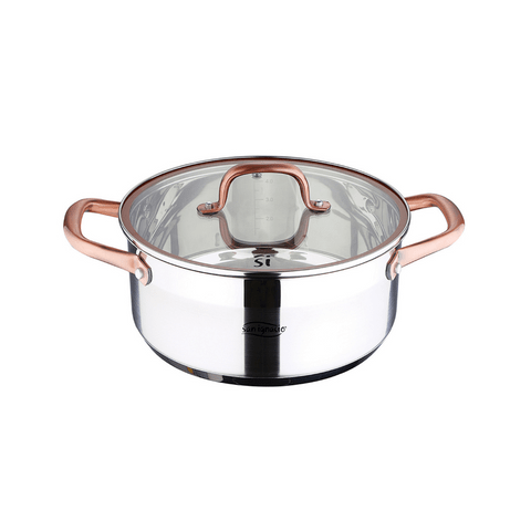 San Ignacio FRYING PAN San Ignacio Cobre 24cm Casserole With Lid SG-8132 (7750693814361)