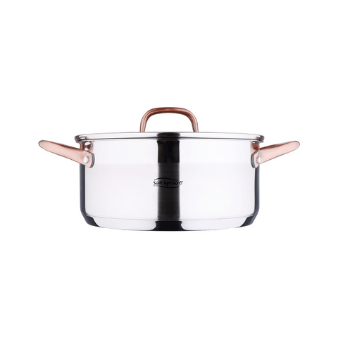 San Ignacio FRYING PAN San Ignacio Cobre 24cm Casserole With Lid SG-8132 (7750693814361)