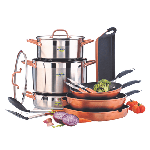 San Ignacio FRYING PAN San Ignacio Cobre 24cm Casserole With Lid SG-8132 (7750693814361)