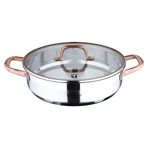 San Ignacio FRYING PAN San Ignacio Cobre 28cm Shallow Pot With Lid SG-8133 (7750692962393)