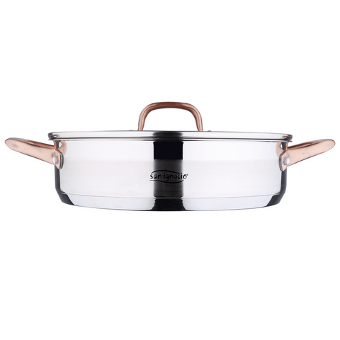 San Ignacio FRYING PAN San Ignacio Cobre 28cm Shallow Pot With Lid SG-8133 (7750692962393)