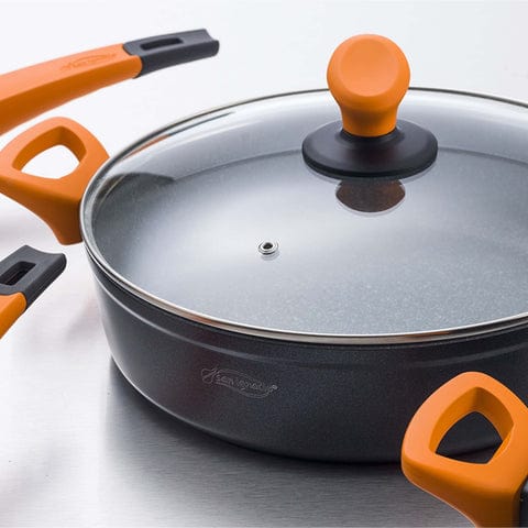 San Ignacio POTS San Ignacio 28cm Forged Shallow Pan With Lid SGN2288 (7898915602521)