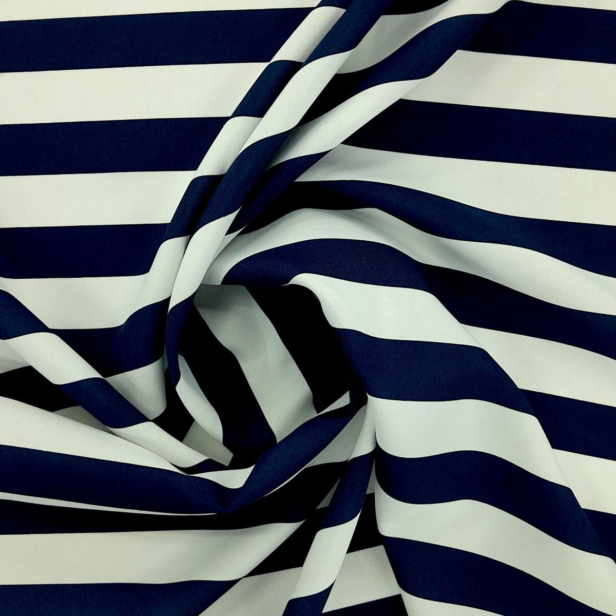 Sangani textiles Printed Mini Matt Printed Mini Matt Stripe Navy 140 cm