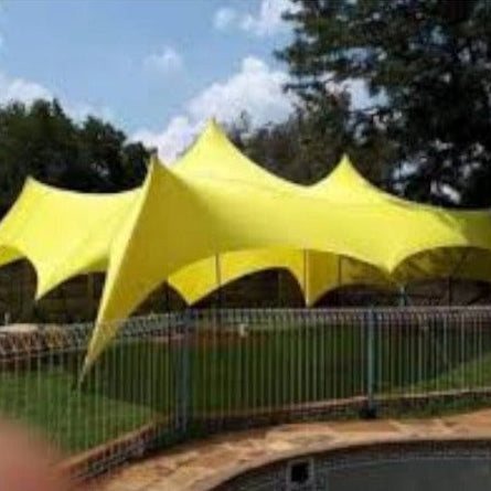 Sanjar Stretch Tent 4 Way Stretch Tent Waterproof Yellow 150cm (7601443962969) (7777485783129)