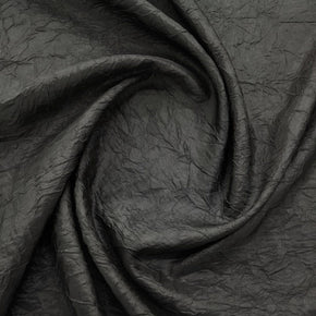 SANJAR Tafetta Fabric Black Taffeta Crushed 280cm