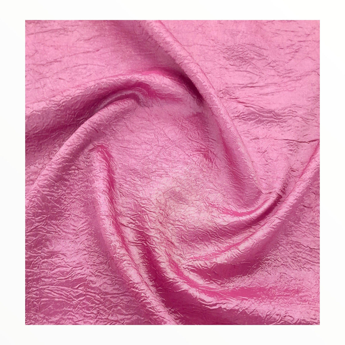 SANJAR Tafetta Fabric Rose Pink Taffeta Crushed 280cm