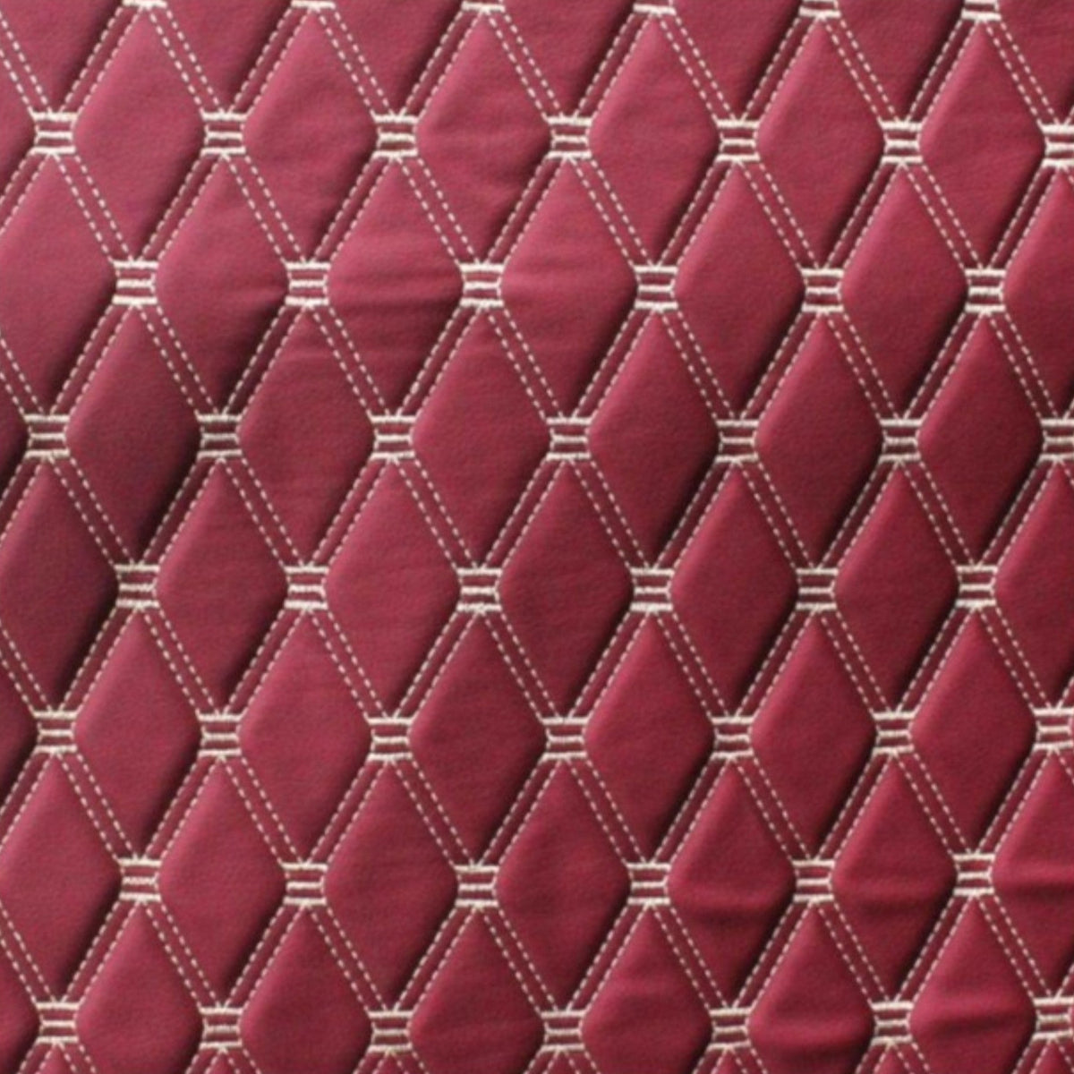 SANJAR Upholstery Fabric Bently Vinyl Car Fabric Maroon/Beige 140 cm