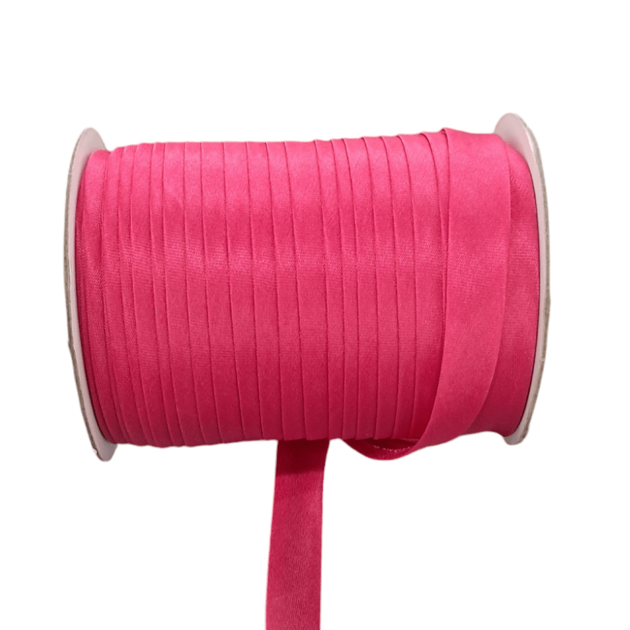 SATIN BIAS BINDING HABBY Cerise Satin Bias Binding 15 mm (7651377381465)