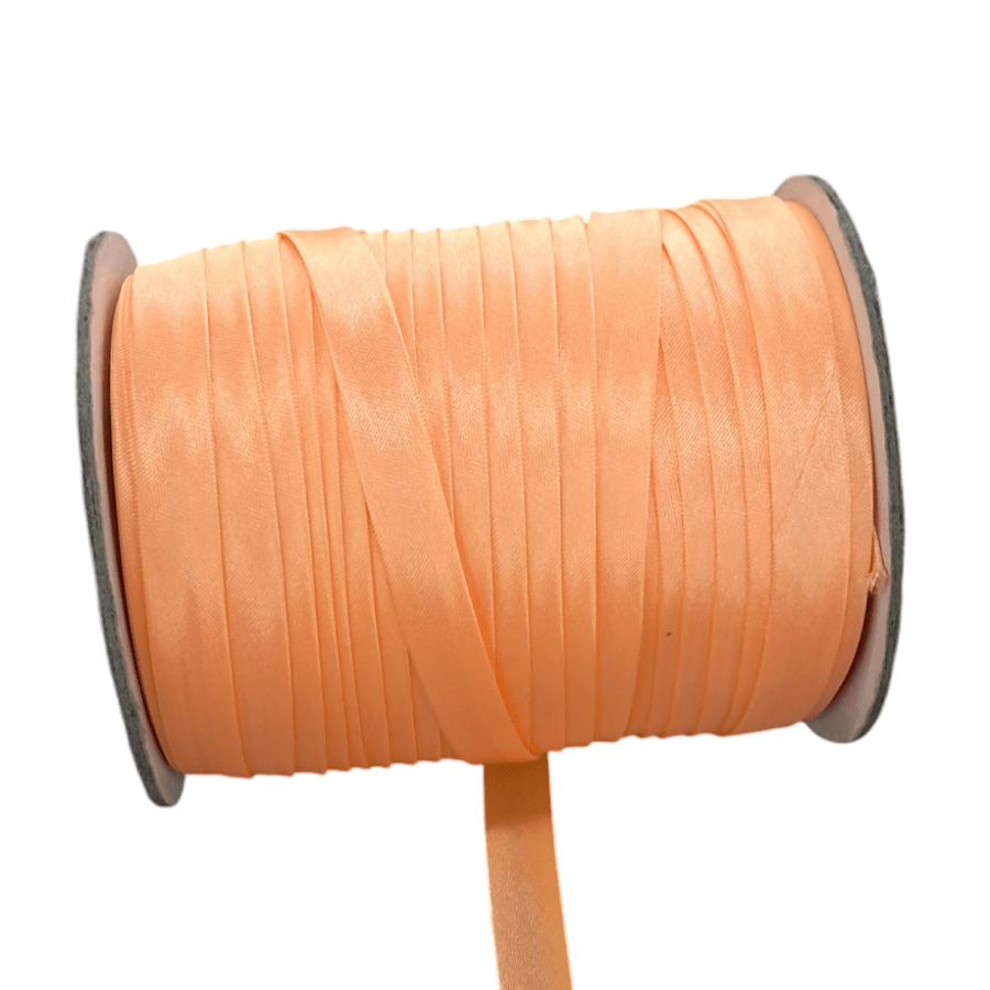 SATIN BIAS BINDING HABBY Peach Satin Bias Binding 15 mm (7651377381465)