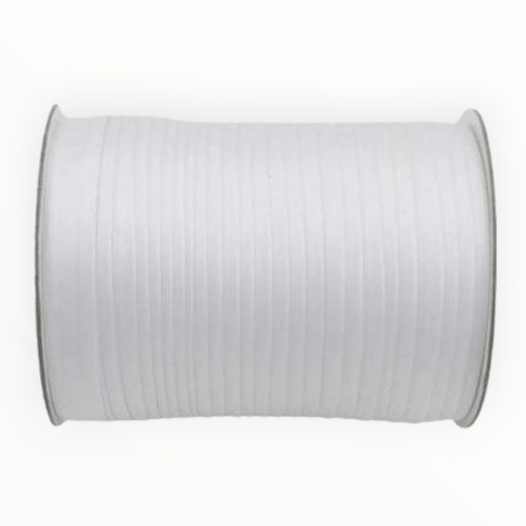 SATIN BIAS BINDING HABBY White Satin Bias Binding 15 mm (7651377381465)