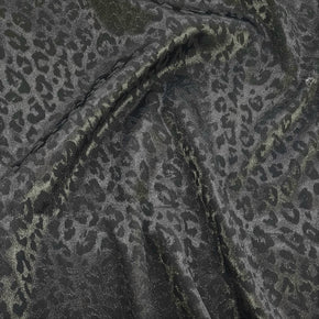 SATIN Dress Fabrics Embossed Satin Spandex Fabric Black 150cm (7312760373337)
