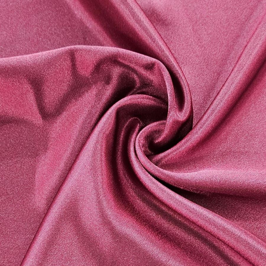 SATIN Dress Fabrics Maroon Zara Satin Fabric 150cm (7221068922969)