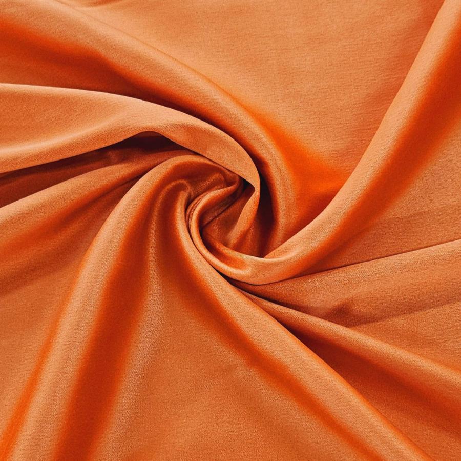 Satin Dress Fabrics Orange Stretch Duchess Fabric 147 cm (4738513797209)
