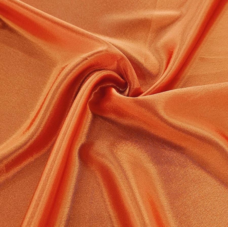 SATIN Dress Fabrics Orange Zara Satin Fabric 150cm (7221068922969)