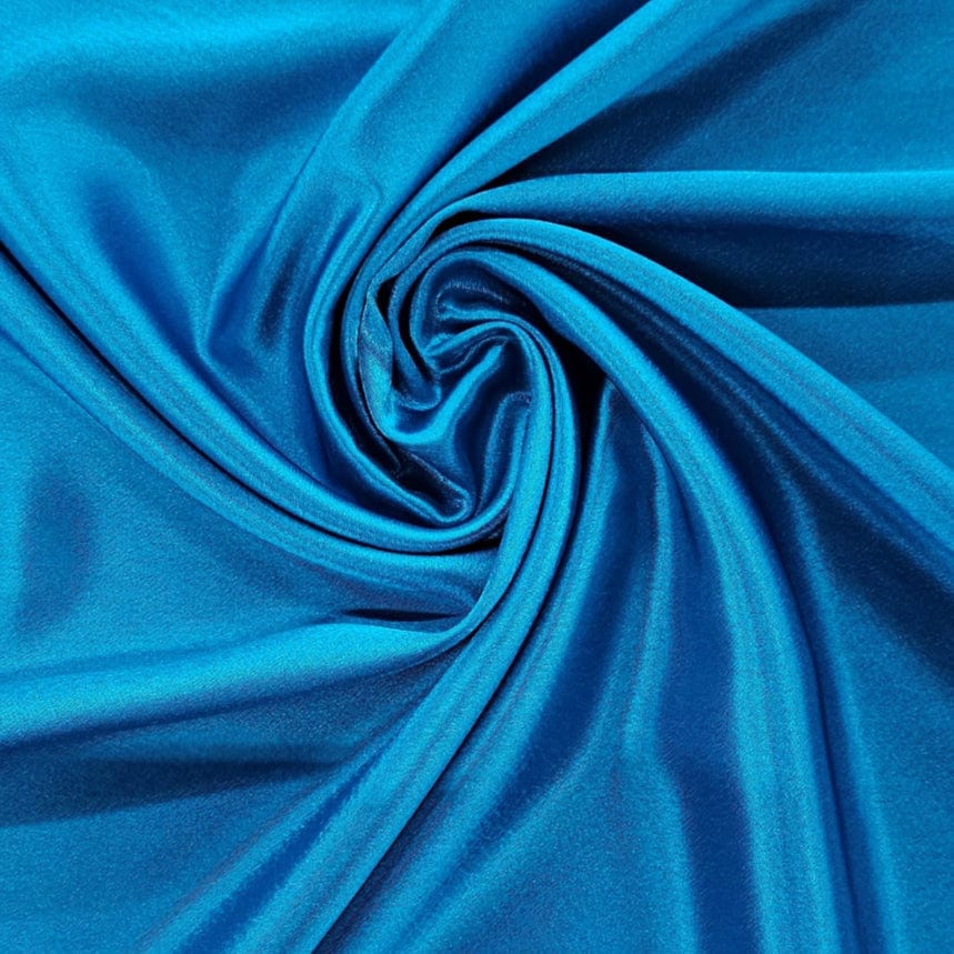 SATIN Dress Fabrics Pastel Turquoise Zara Satin Fabric 150cm (7221068922969)