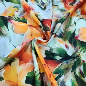 SATIN Dress Fabrics Printed Digital Duchess Satin Fabric 150 cm (7664756195417)