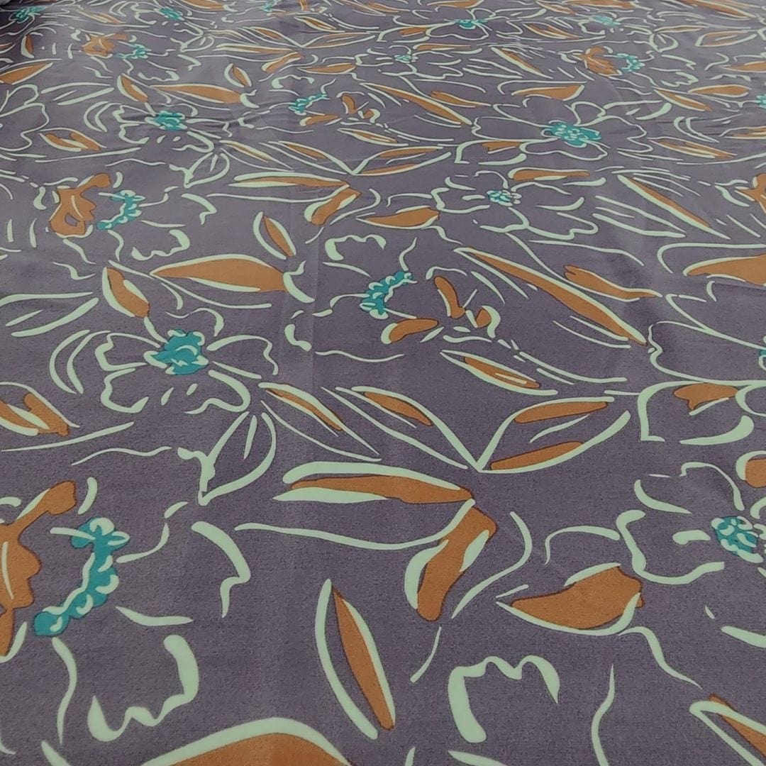 SATIN Dress Fabrics Printed Dull Satin 50D  3144-36 (7510840311897)