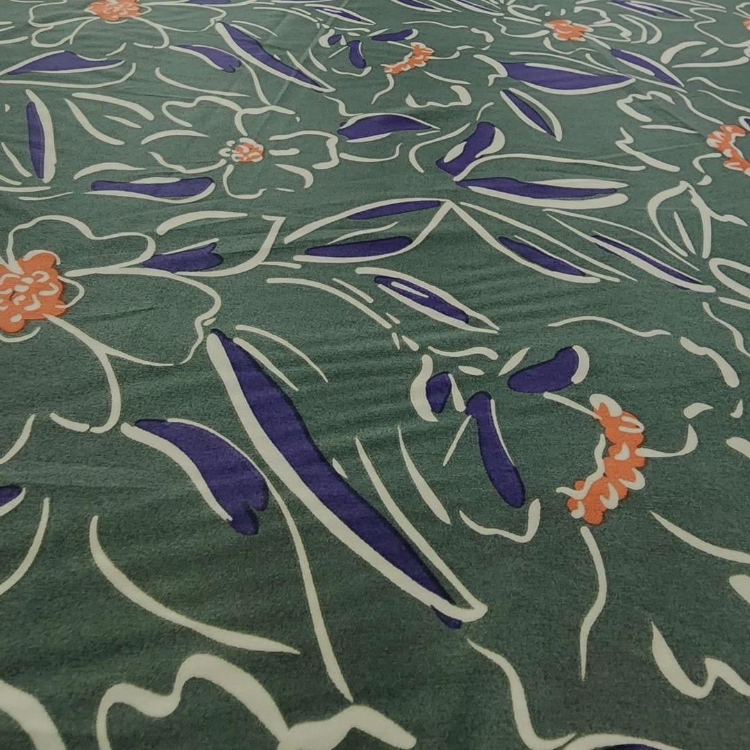 SATIN Dress Fabrics Printed Dull Satin 50D  3144-36 (7510840311897)