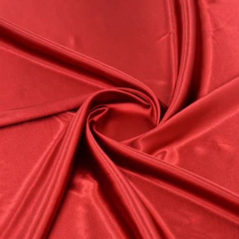 SATIN Dress Fabrics Red Stretch Satin Fabric 150 cm (7710970609753)