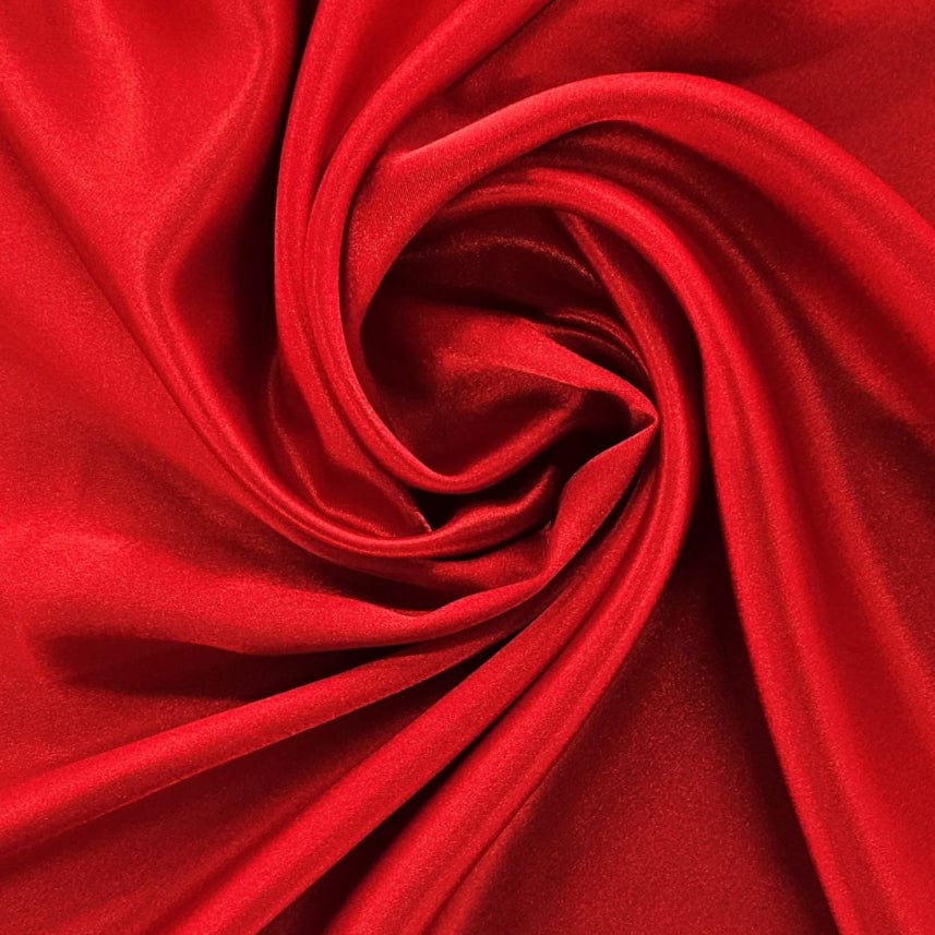 SATIN Dress Fabrics Red Zara Satin Fabric 150cm (7221068922969)