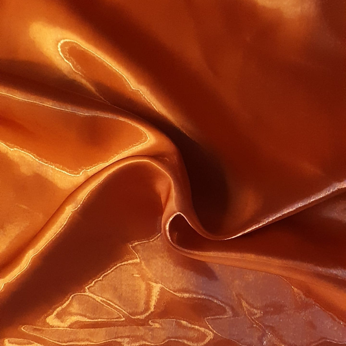 SATIN Dress Fabrics Rust Glass Makado Satin Fabric 150 cm (7765413855321)