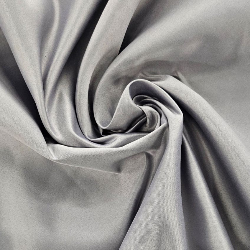 Satin Dress Fabrics Silver Stretch Duchess Fabric 150cm (4738513797209)