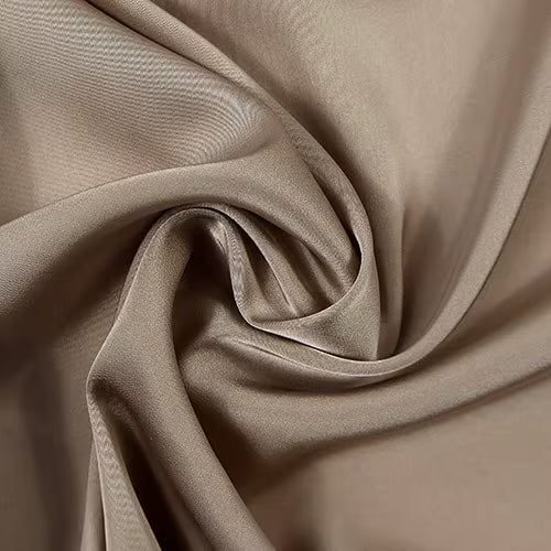 SATIN Dress Fabrics Simply Taupe Armani Satin Fabric 150cm